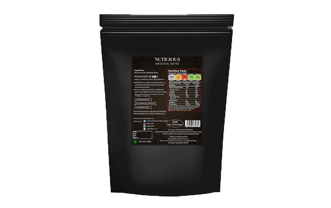 Nuticious Medjool Dates    Pack  450 grams